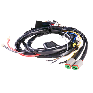 Kit cablaj cu releu si siguranta cu 2 iesiri, mufe DT 4 pini, pentru proiectoare, Led Bar, 320W, 12V