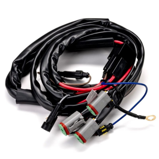 Kit cablaj cu releu si siguranta cu 3 iesiri, mufe DT 4 pini, pentru proiectoare, Led Bar, 500W, 12V