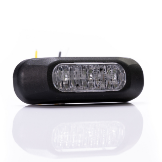 Lampa de avertizare, stroboscop albastru, 8.42 x 2.82cm, 12 24V