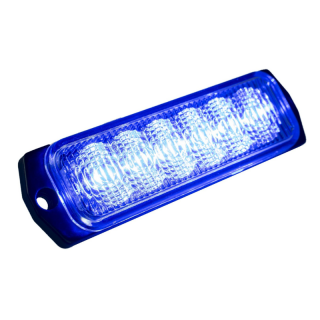 Lampa de avertizare stroboscopica Portocalie, 12 24V, 11.3 x 2.9cm