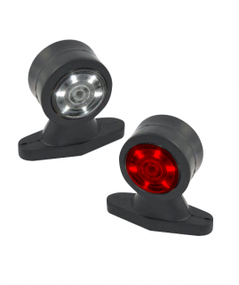 Lampa Gabarit Cu Brat drept scurt, 6 LED-uri, dispersor rosu si alb