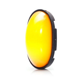 Lampa gabarit portocalie cu LED, pozitie si semnalizare, efect neon, 7.5cm