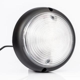 Lampa interior LED, plafoniera rotunda, neagra