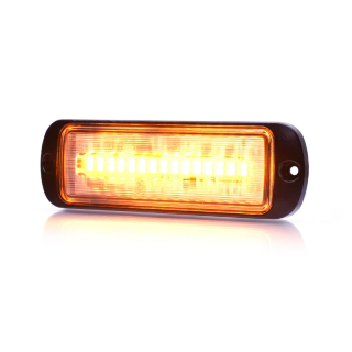 Lampa LED de avertizare, stroboscop cu lumina portocalie, 13.29 x 4.39cm, ADR