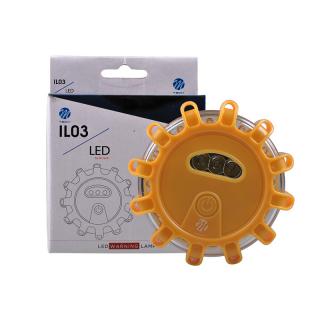 Lampa LED de urgenta pentru siguranta rutiera cu baza magnetica 3 x AAA