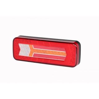 Lampa semnalizare spate, tripla cu semnalizare dinamica si efect neon, 28.5 x 10cm