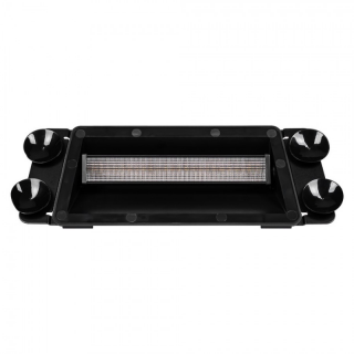 Lampa stroboscopica LED cu ventuze 33.2 x 11.6cm, portocaliu, fixare in parbriz