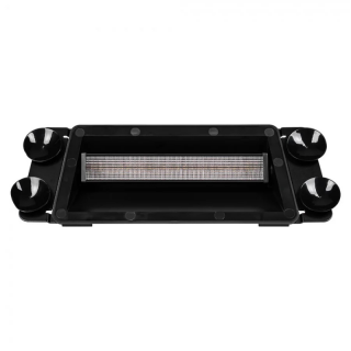 Lampa stroboscopica LED cu ventuze 33.22 x 11.6cm, albastru, fixare in parbriz