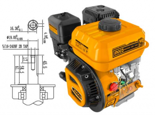 Motor benzina 6,5CP 4 timpi, universal, OHV