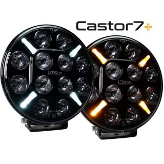 Proiector Castor7+ Lumina auxiliara LED 60W cu lumina de pozitie galben-portocaliu alba