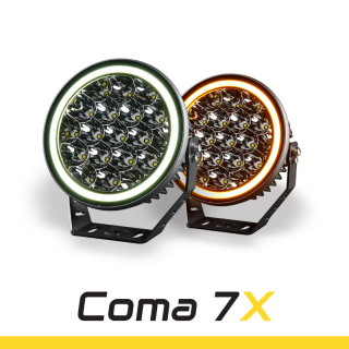 Proiector LED Coma 7X 7   FULL LED, 95W, 8500Lm, pozitie alb si portocaliu, 17.8cm