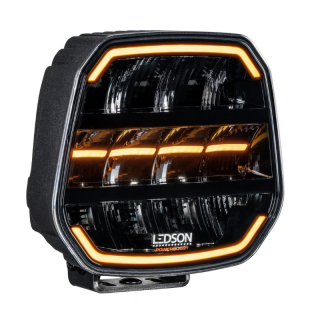 Proiector LED cu pozitie dinamica alba si portocalie pentru camion si off road, EPIX7, 7  , Powerboost, 11500lm, 120w, 18 x 17.7cm