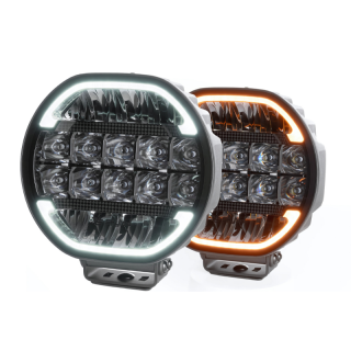 Proiector Suplimentar LED, SCALLOP 9X, 22cm, 180w, 10600lm, Pozitie Dinamica Alb Portocaliu, 680m
