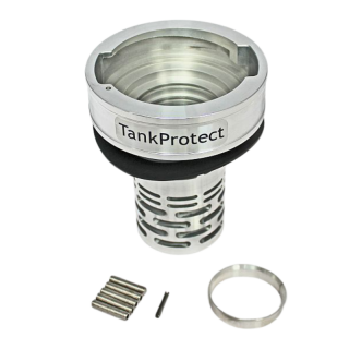 Protectie rezervor combustibil camion cu supapa anti-stropire, 80mm, Tank Protect, Antifurt