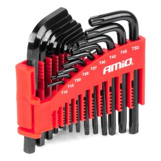 Set 22 Chei Imbus Hexagonale si Torx CRV Negre