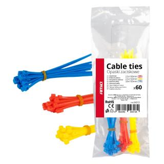 Set 60 Bride Cablu (Soricei) Plastic Multicolor