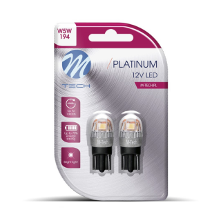Set de 2 x becuri LED, Portocaliu, W5W T10, 12 24V, W2.1x9.5d