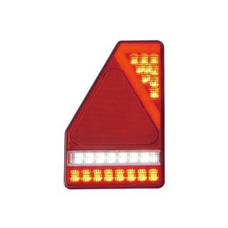 Tripla, lampa semnalizare cu LED si triunghi, 14.5 x 21.8cm, pentru remorci si trailere