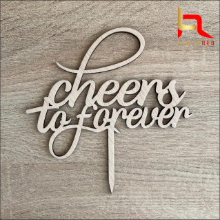 Accesoriu decorativ pentru tort CHEERS to FOREVER