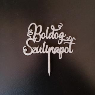 Cake topper Boldog Szulinapot