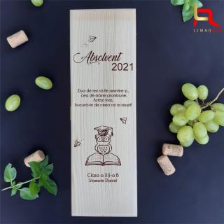 Cutie de vin cadou pentru ABSOLVIRE