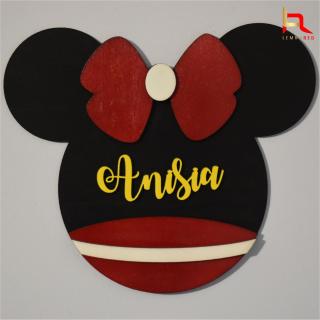 Decoratiune Minnie si Mickey personalizata cu nume