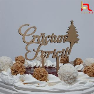Decoratiune tort Craciun Fericit M3