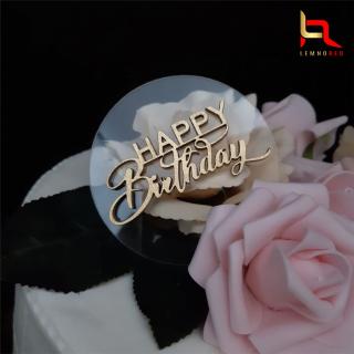 Decoratiune tort Happy Birthday (plexiglas+lemn)