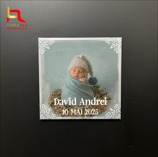 Magnet Frigider Personalizat pentru Botez - Marturie Unica