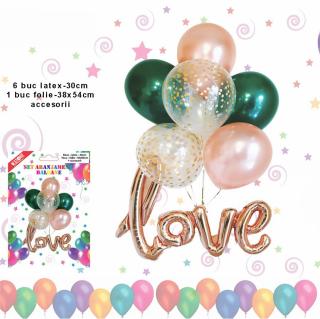 Set aranjament baloane LOVE (058436)