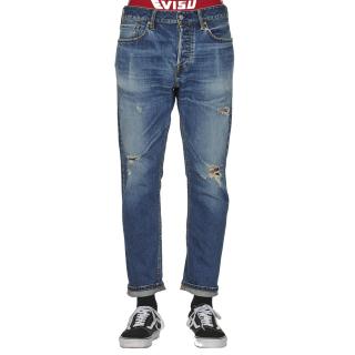 2017 DECONSTRUCTED PKT JEANS WITH PRINTED KAMON