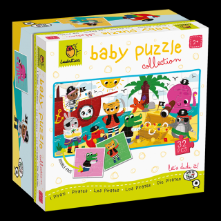 Baby Puzzle - Pirati, Ludattica, 2-3 ani +