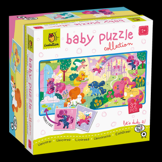 Baby Puzzle - Unicorni, Ludattica, 2-3 ani +