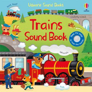 Carte cartonata cu sunete Trains Sound Book