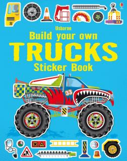 Carte cu autocolante Build Your Own Trucks Sticker Book