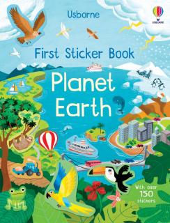 Carte cu autocolante First Sticker Book Planet Earth