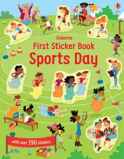 Carte cu autocolante First Sticker Book Sports Day