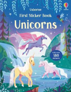 Carte cu autocolante First Sticker Book Unicorns