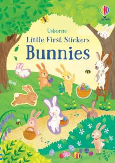 Carte cu autocolante Little First Stickers Bunnies