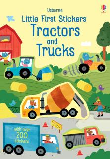 Carte cu autocolante Tractors  Trucks Little First Stickers