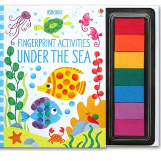 Carte de activitati de pictat cu degetele Fingerprint Activities Under The Sea