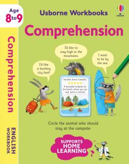 Carte de activitati in limba engleza Usborne Workbooks Comprehension 8-9