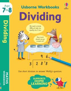 Carte de activitati in limba engleza Usborne Workbooks Dividing 7-8