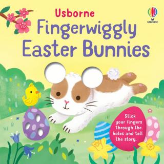 Carte interactiva   Fingerwiggly Easter Bunnies  , marioneta deget, cartonata