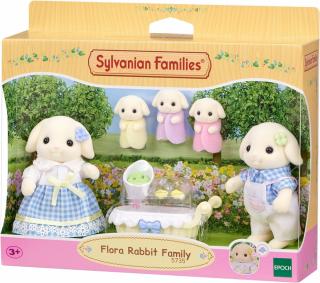 Figurine Sylvanian Families - Familia Iepurasilor Flora