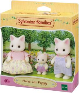 Figurine Sylvanian Families - Familia Pisicutelor Floral