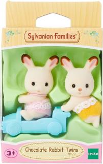 Figurine Sylvanian Families-Gemenii Iepurasi Chocolate