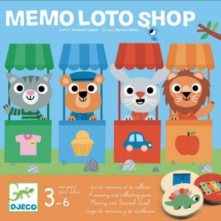 Joc de memorie si asociere Memo Loto Shop, Djeco