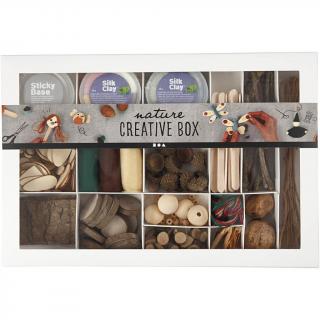 Kit creativ cu plastilina Foam Clay si Silk Clay - Natura