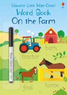 Little Wipe-Clean Word Book On the Farm, Carte de activitati scrie-sterge